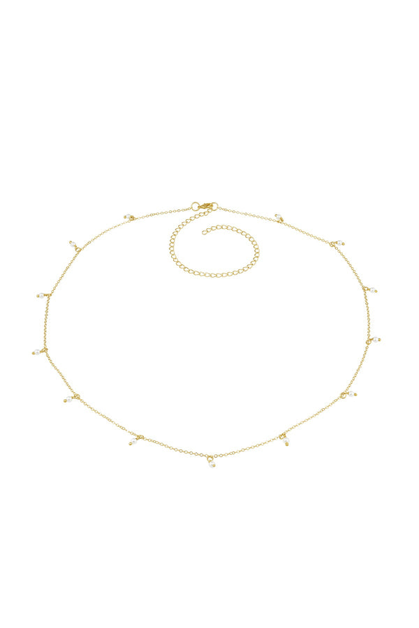 Luli Fama Alina Pearl Belly Chain In Gold - Jewelry - Luli Fama