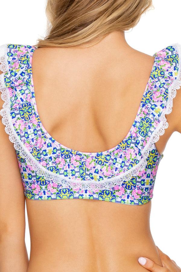 Luli Fama ANGEL FACE - Laced Up Ruffle Bralette & Drawstring Waistband Full Bott – Luli Fama