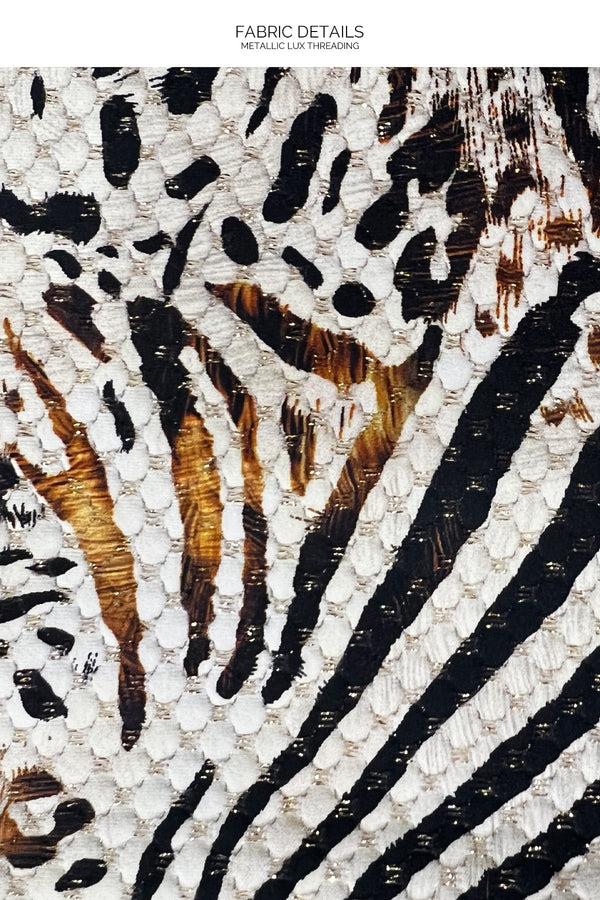 Luli Fama ANIMALE - Triangle Halter Top & Seamless Full Ruched Back Bottom • Cre – Luli Fama