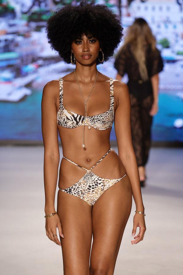 luli fama ANIMALE - Wide Strap Balconette Top & Reversible Diamond Cut Bottom • – Luli Fama