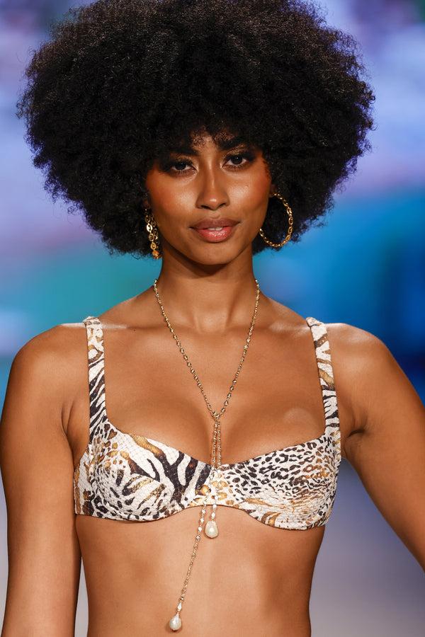 Luli Fama ANIMALE - Wide Strap Balconette Top & Reversible Diamond Cut Bottom • – Luli Fama