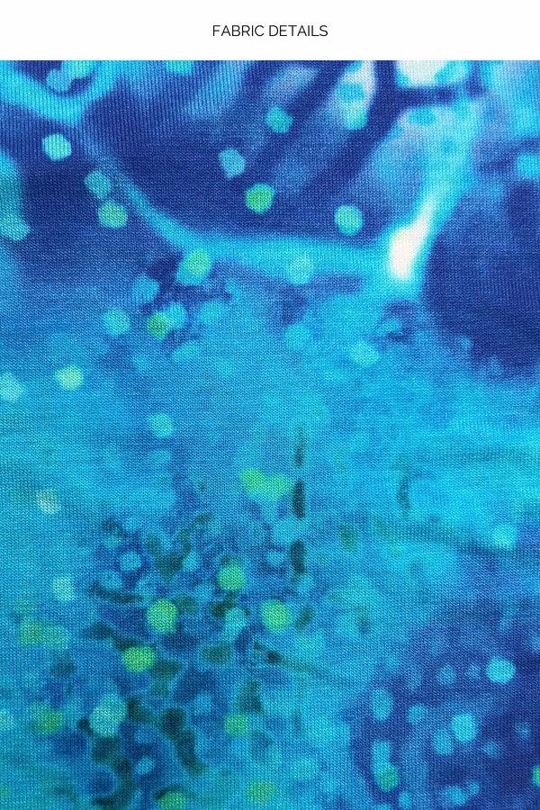 Luli Fama AQUA DREAMS - Plunge Long Dress • Multicolor – Luli Fama