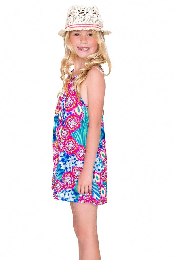 Luli Fama BEAUTIFUL MESS - Braided Short Dress • Multicolor – Luli Fama