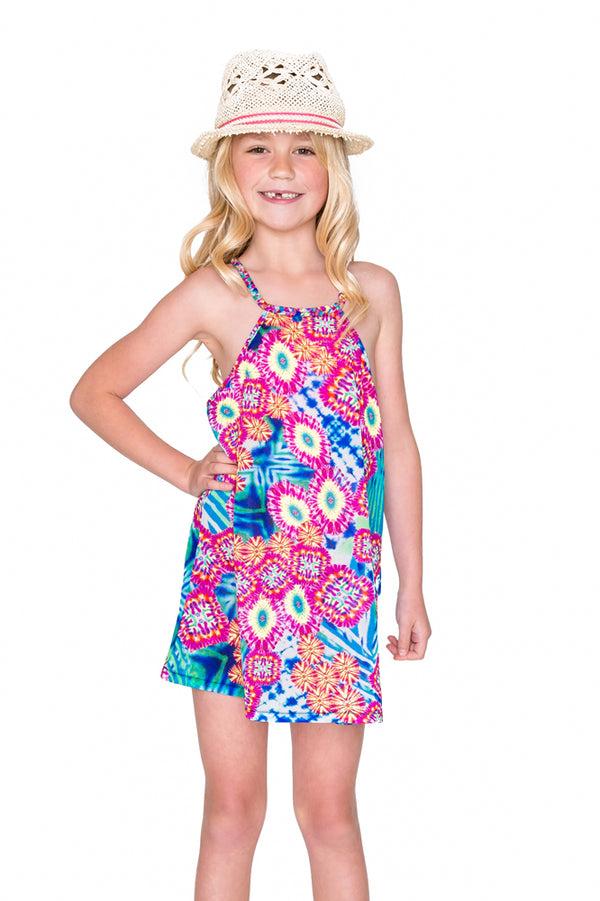 luli fama BEAUTIFUL MESS - Braided Short Dress • Multicolor – Luli Fama