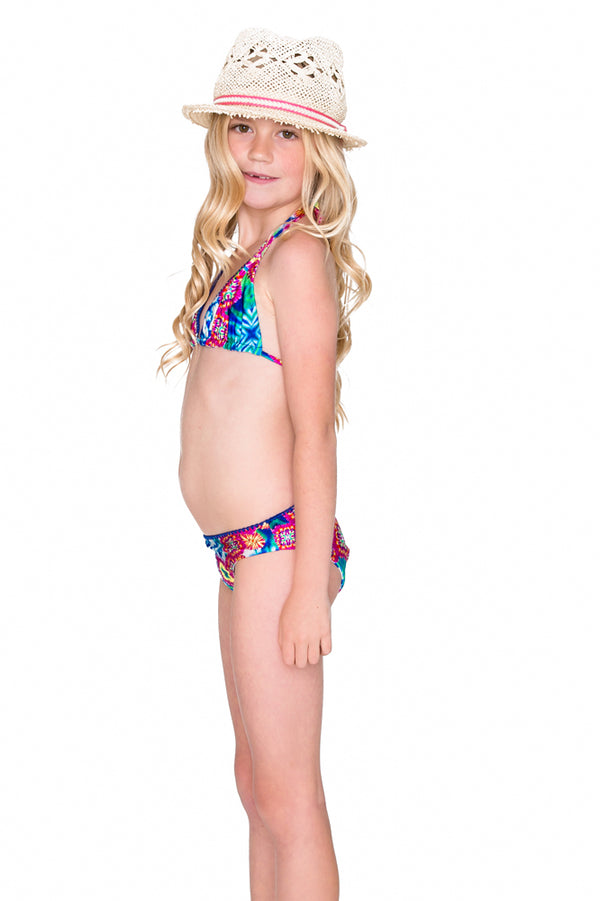 Luli Fama BEAUTIFUL MESS - Triangle Stitched Bikini • Multicolor – Luli Fama