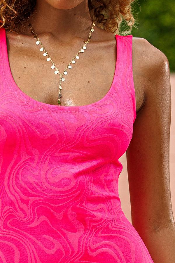 Luli Fama CANDY COATED - Bodycon Tank Mini Dress • Pink Sugar – Luli Fama