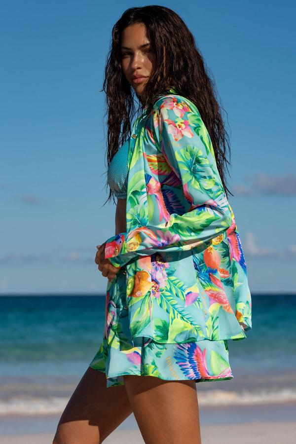 Luli Fama CARIBBEAN FANTASY - Blouse & Short • Multicolor – Luli Fama