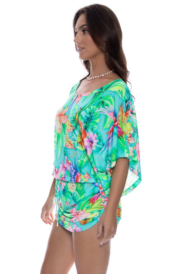 Luli Fama CARIBBEAN FANTASY - South Beach Dress • Multicolor – Luli Fama