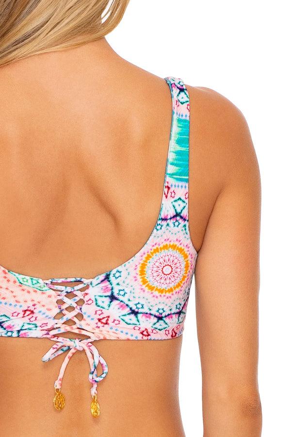 Luli Fama CARIBBEAN KISSES - Tank Bralette & High Leg Bottom • Multicolor – Luli Fama