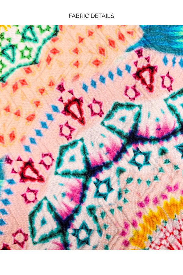 Luli Fama CARIBBEAN KISSES - Tank Open Sides One Piece Bodysuit • Multicolor – Luli Fama