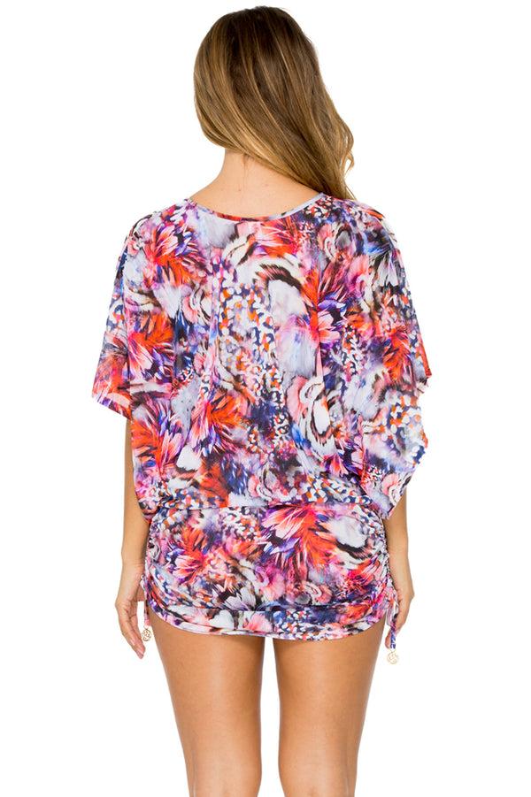 Luli Fama CIENFUEGOS - Cabana V Neck Dress • Multicolor – Luli Fama