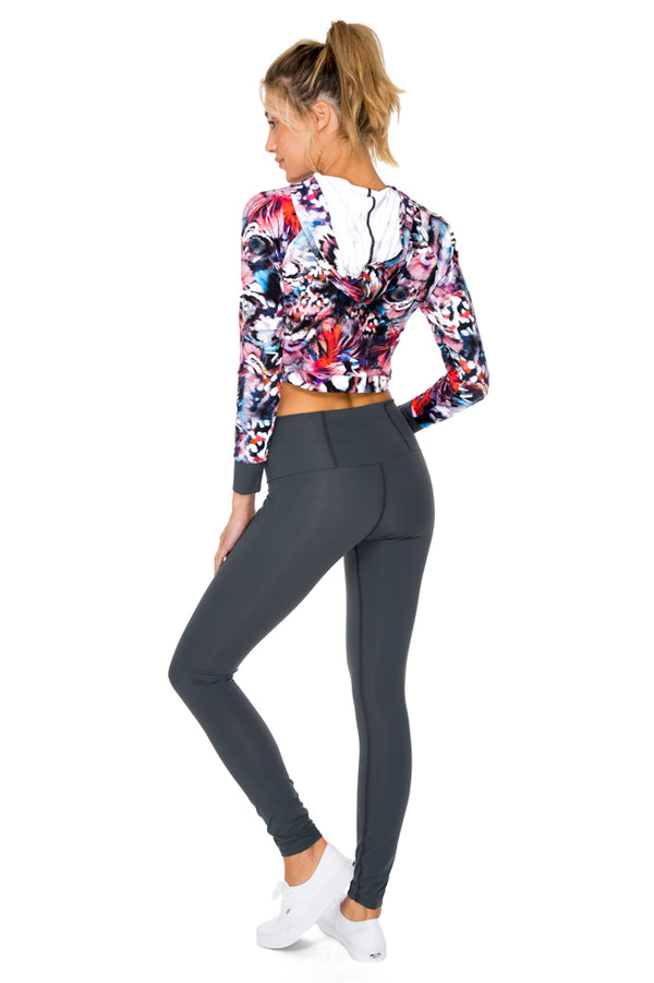 Luli Fama CIENFUEGOS - Grommet Cropped Hoodie Jacket & Grommet Center Legging • – Luli Fama