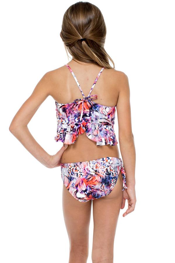 Luli Fama CIENFUEGOS - Ruffle Tankini Bikini • Multicolor – Luli Fama