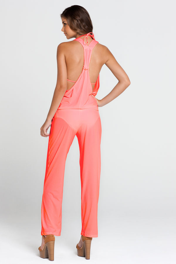 Luli Fama COSITA BUENA - T Back Long Jumpsuit • Hot Mess – Luli Fama