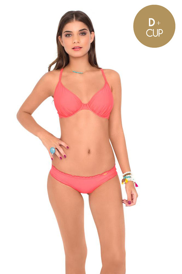 luli fama COSITA BUENA - Underwire Adjustable Top & Wavey Brazilian Ruched Back – Luli Fama