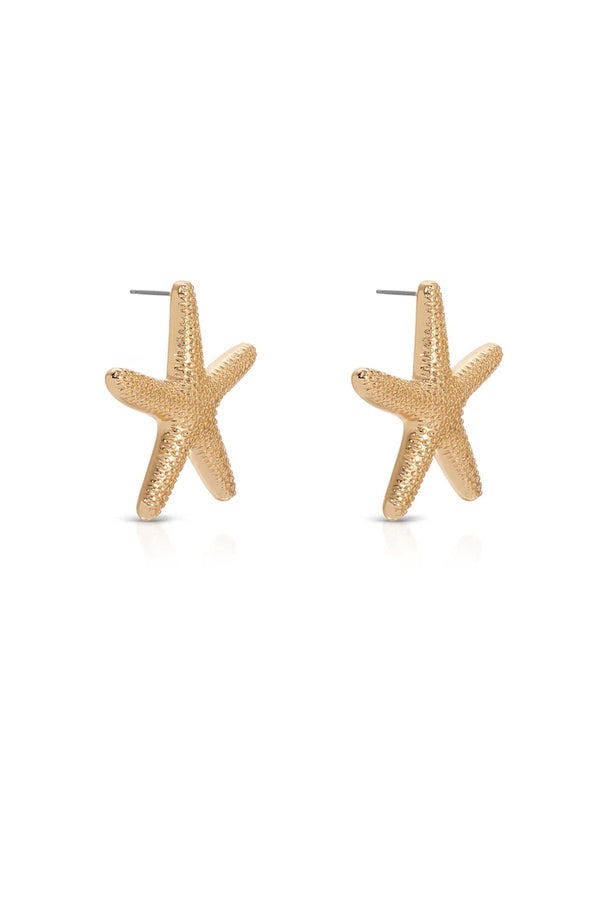 Luli Fama ETTIKA - Statement Starfish Stud Earring • Gold – Luli Fama