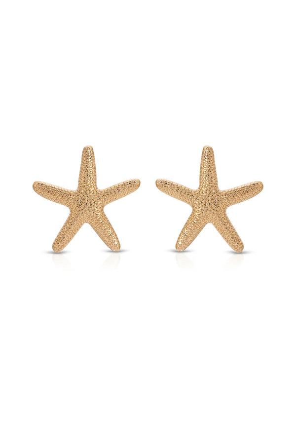 Luli Fama ETTIKA - Statement Starfish Stud Earring • Gold – Luli Fama