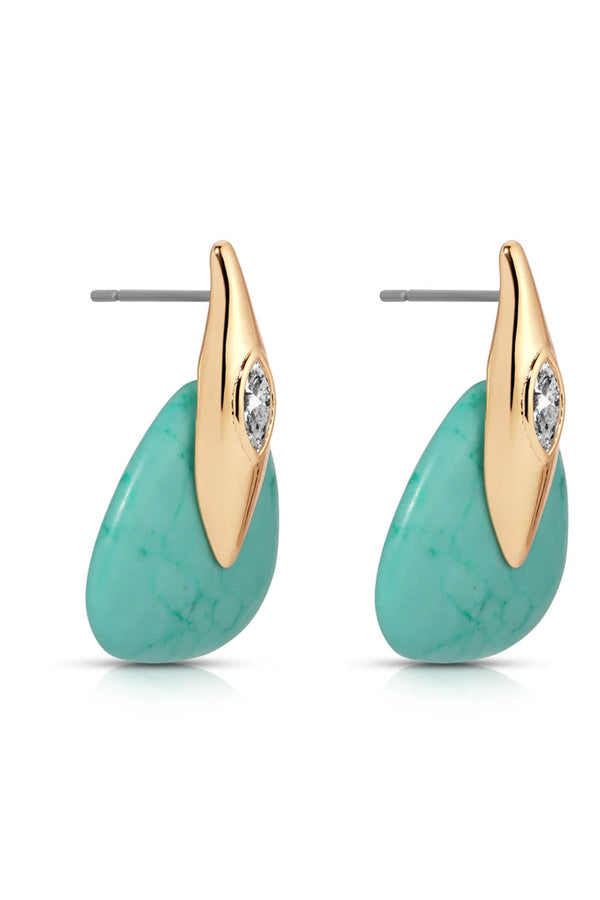 Luli Fama ETTIKA - Turquoise Solstice Earrings • Turquoise – Luli Fama
