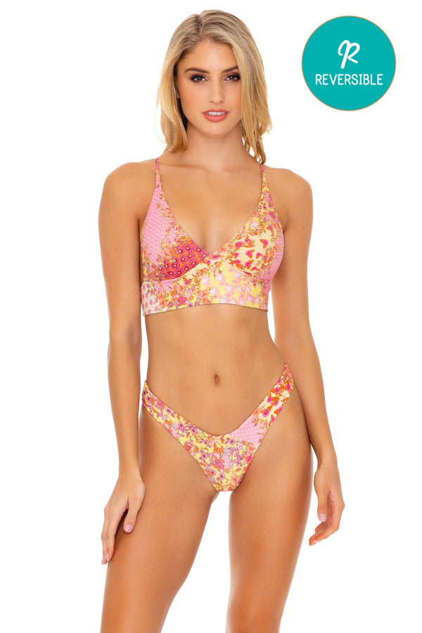 luli fama Gypsy Dream Bustier Top and High-Leg Bikini Bottom – Luli Fama