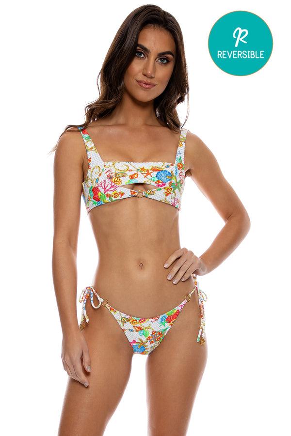 luli fama IL MARE - Mini Ring Bandeau Top & Seamless Reversible Full Tie Side Bo – Luli Fama