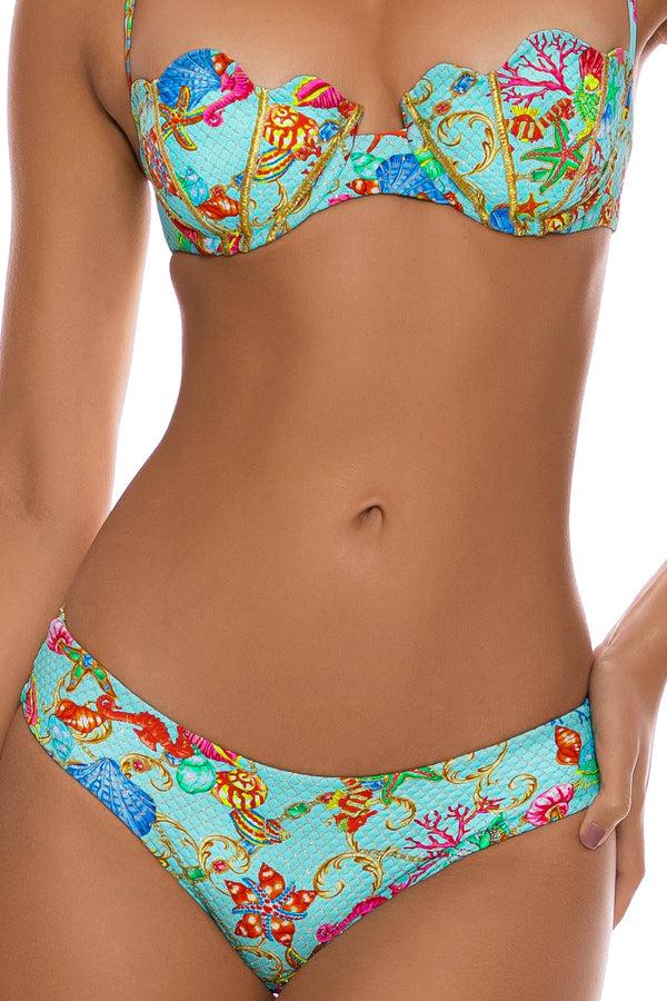 Luli Fama IL MARE - Scalloped Balconette Top & Seamless Full Ruched Back Bottom – Luli Fama