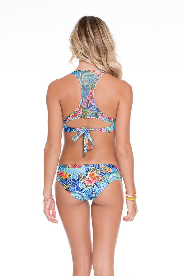 Luli Fama INKED BABE - Ink Mesh Back Underwire Top & Fishtail Ink Mesh Full Bott – Luli Fama