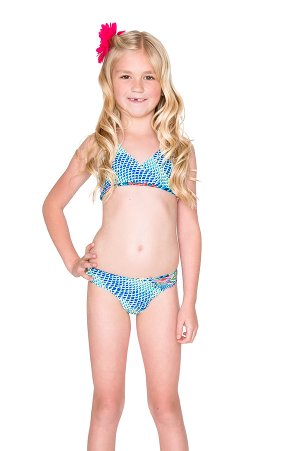 Luli Fama INKED BABE - Ink Mesh Sporty Back Bikini • Multicolor – Luli Fama