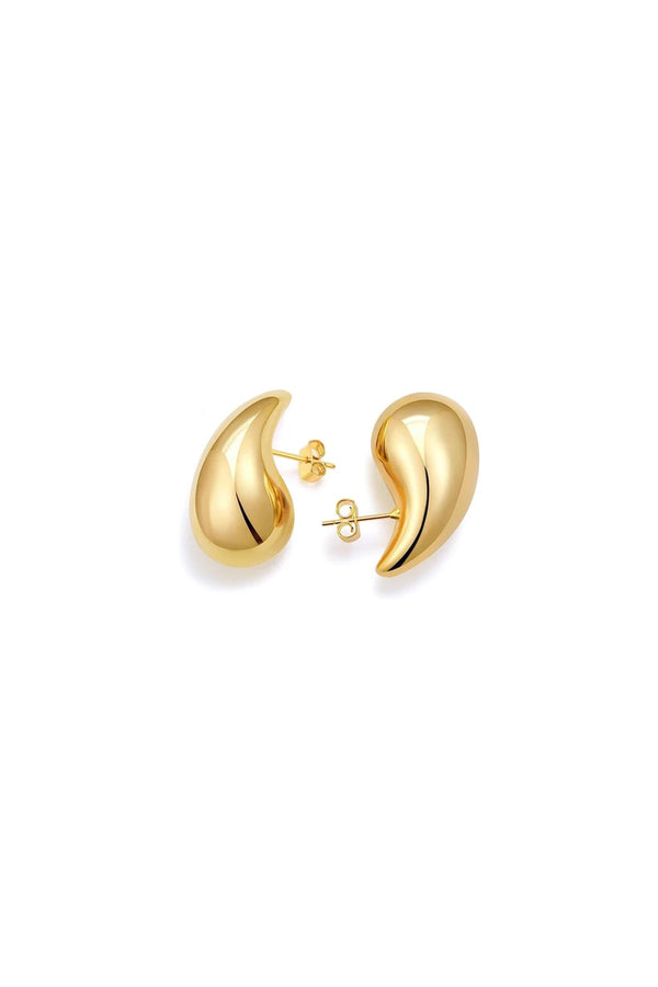 Luli Fama JEWELRY - Elia Raindrop Earring 20mm • Gold – Luli Fama