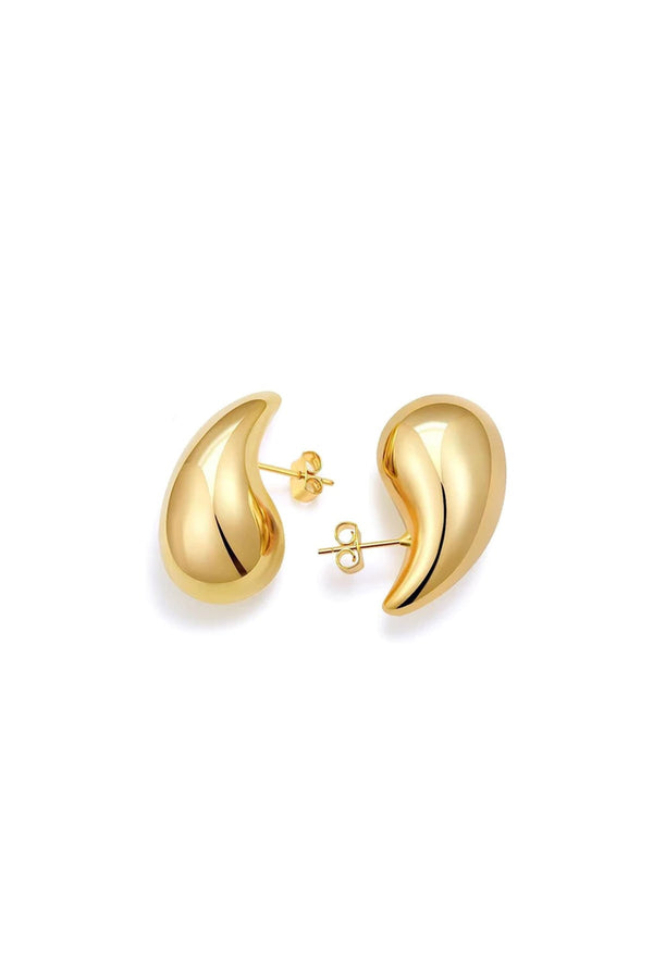 Luli Fama JEWELRY - Elia Raindrop Earring 30mm • Gold – Luli Fama