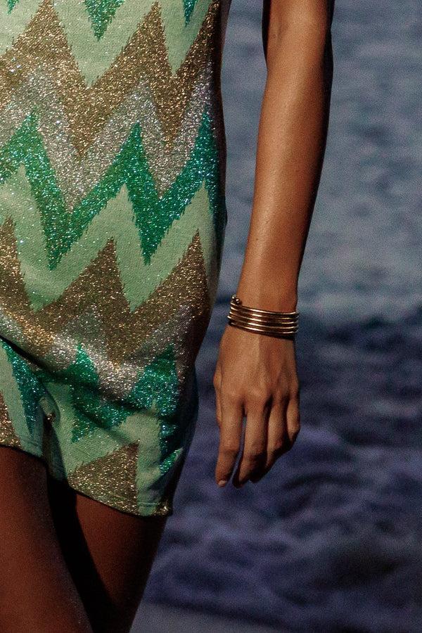 luli fama JEWELRY - Krishna Coil Wrap Bracelet • Gold – Luli Fama