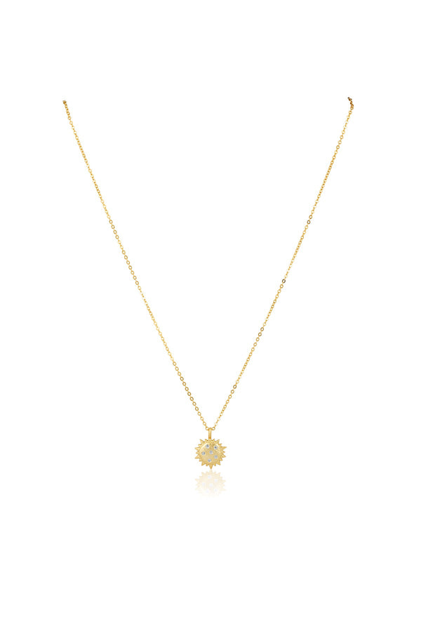 luli fama JEWELRY - Tati Sunburst Necklace • Gold – Luli Fama