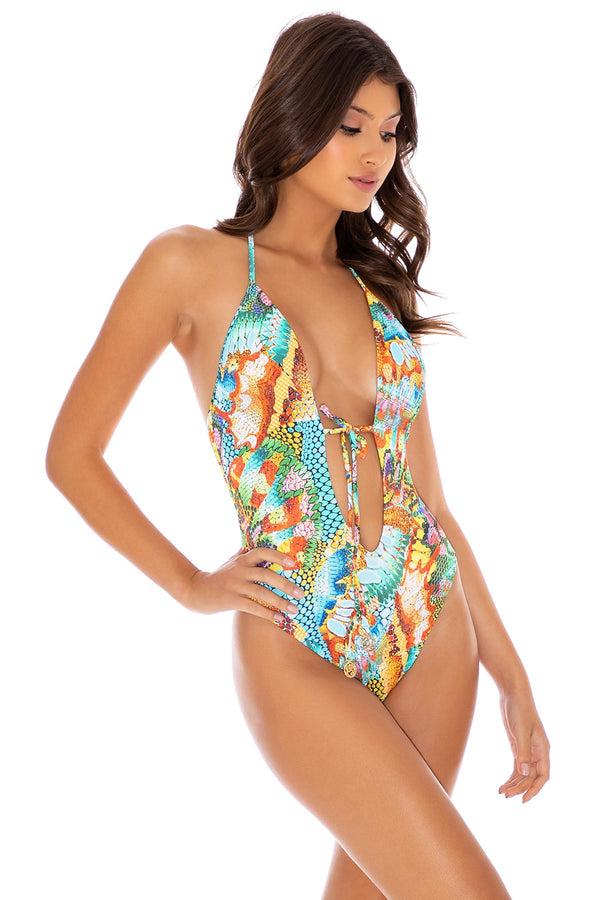 Luli Fama Just Wing It Long One-Piece Bodysuit - Luli Fama