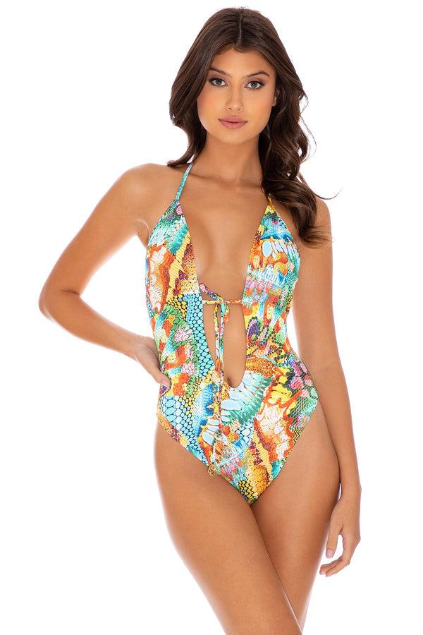 luli fama Just Wing It Long One-Piece Bodysuit - Luli Fama