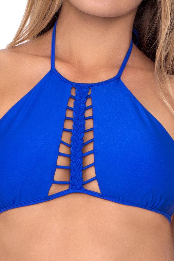 Luli Fama KISS THE WAVE - Strings To Braid Halter Top & Double Braided Moderate – Luli Fama