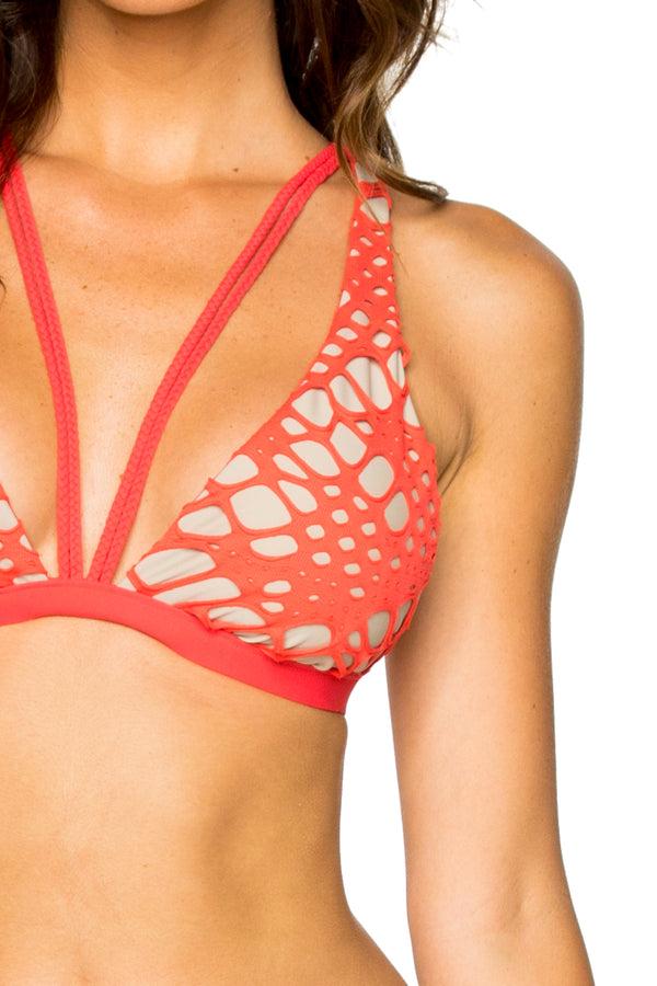 Luli Fama LA CABAÑA - Halter Top & Scrunch Ruched Back Brazilian Bottom • Girl O – Luli Fama