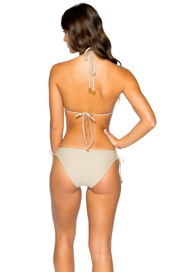 Luli Fama LA CORREDERA - High Neck Top & Full Bottom • Cemento – Luli Fama