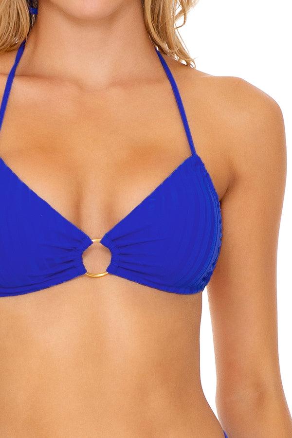 Luli Fama LAST FLING - Ring Drawstring Halter Bandeau & High Leg Banded Waist Bo – Luli Fama