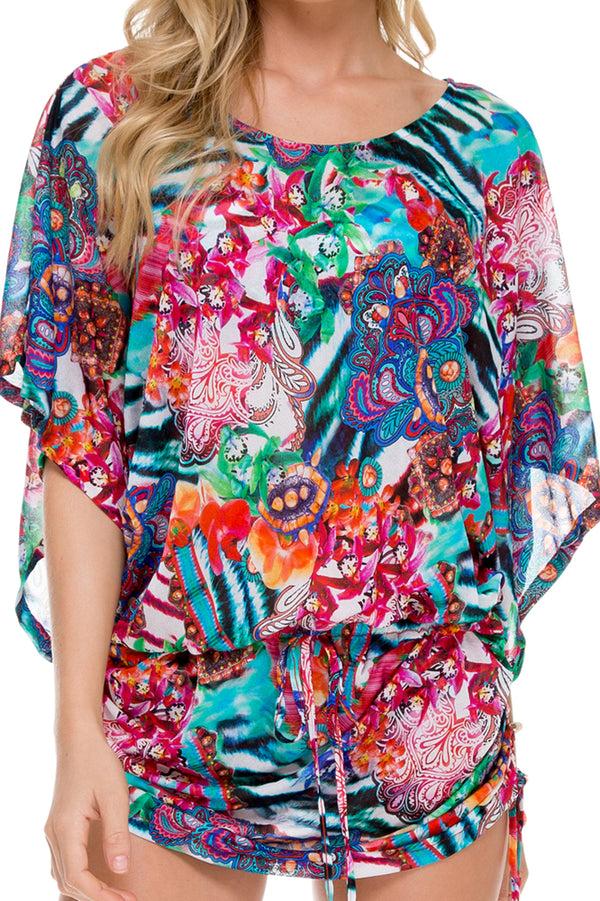 Luli Fama LIKE A FLAME - South Beach Dress • Multicolor – Luli Fama