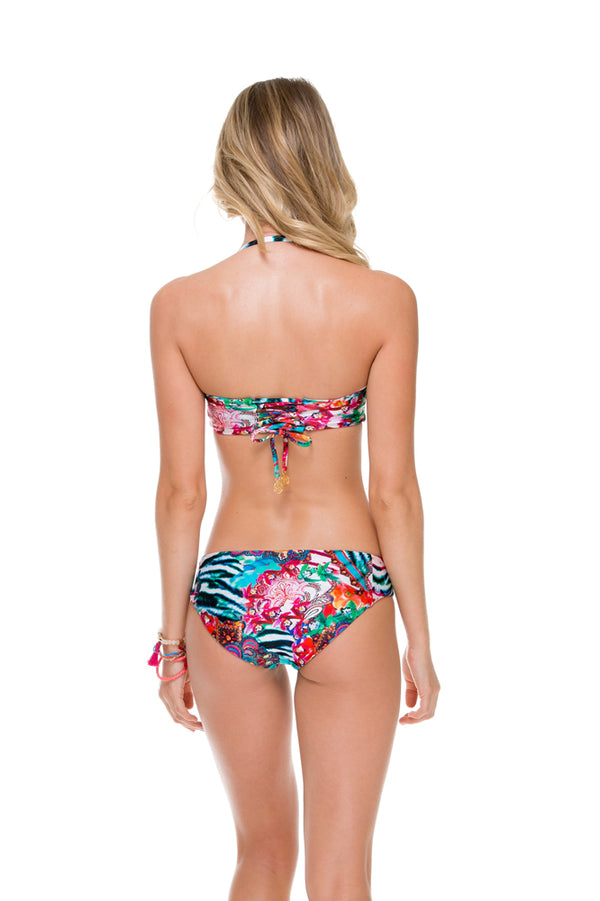 Luli Fama LIKE A FLAME - Underwire Bustier Top & Side Tab Reversible Full Bottom – Luli Fama