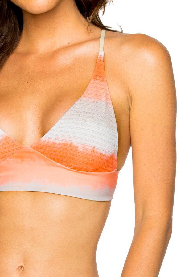 Luli Fama LOS FLAMENCOS - Cross Back Bustier Top & High Leg Reversible Moderate – Luli Fama