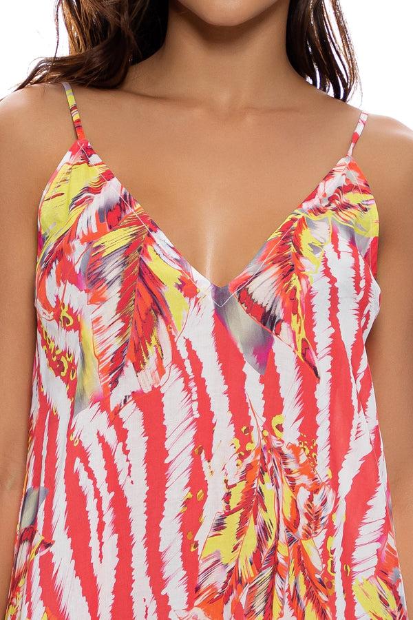 Luli Fama LOVE ME WILD - Spaghetti Strap Long Dress • Multicolor – Luli Fama