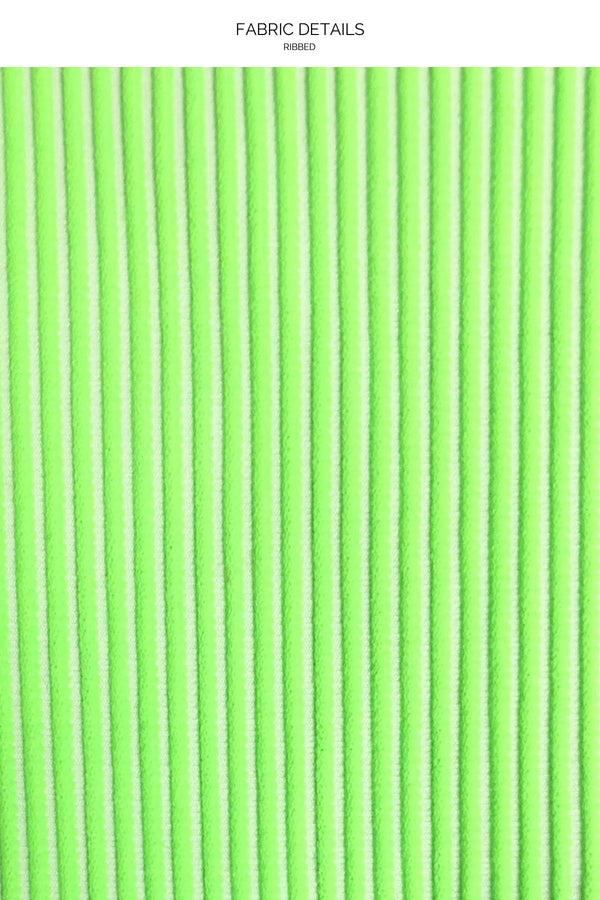 Luli Fama LULI BABE IN MIAMI - Tank One Piece • Neon Lime – Luli Fama