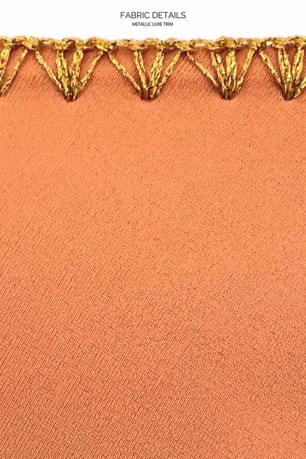 Luli Fama LULI CHIC Luxe Stitch Bandeau Top & Sarong Skirt - Azafran – Luli Fama