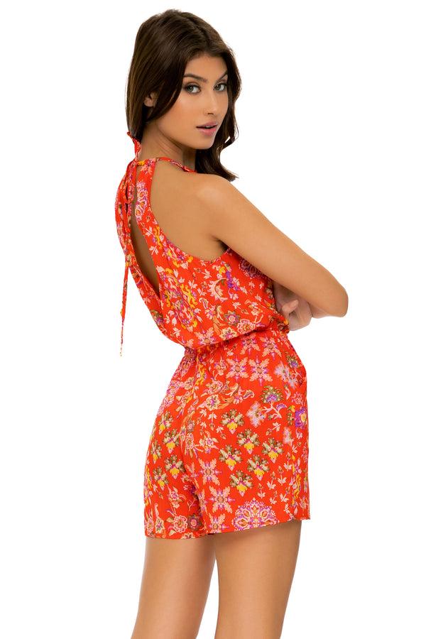 Luli Fama Calypso Señorita Romper - Rojo - Luli Fama