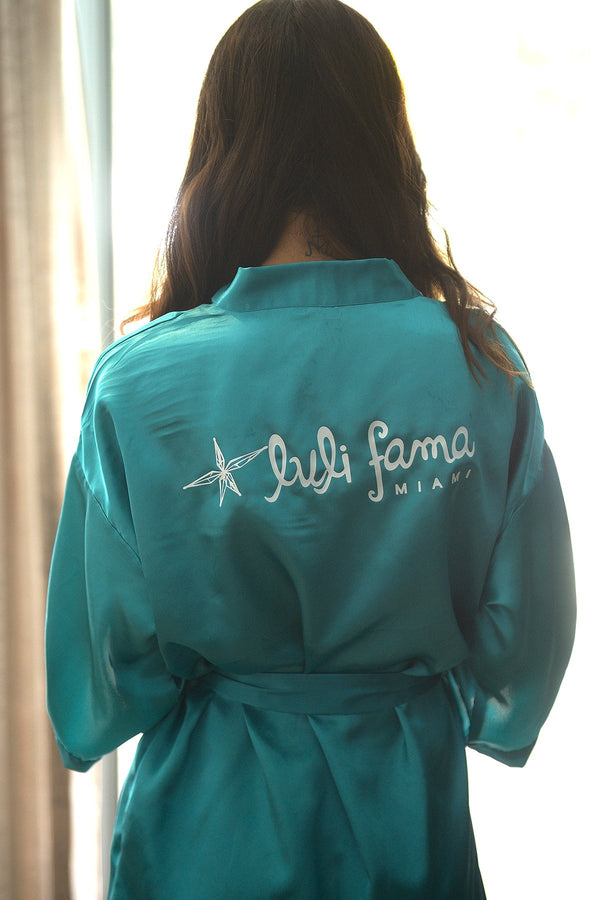 Luli Fama LULI FAMA - Robe • Teal – Luli Fama