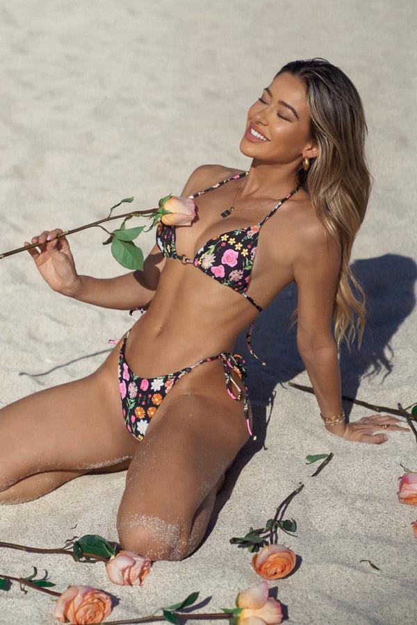 luli fama LULI'S SECRET GARDEN - Looped Triangle Top & Seamless Ruched Back Braz – Luli Fama