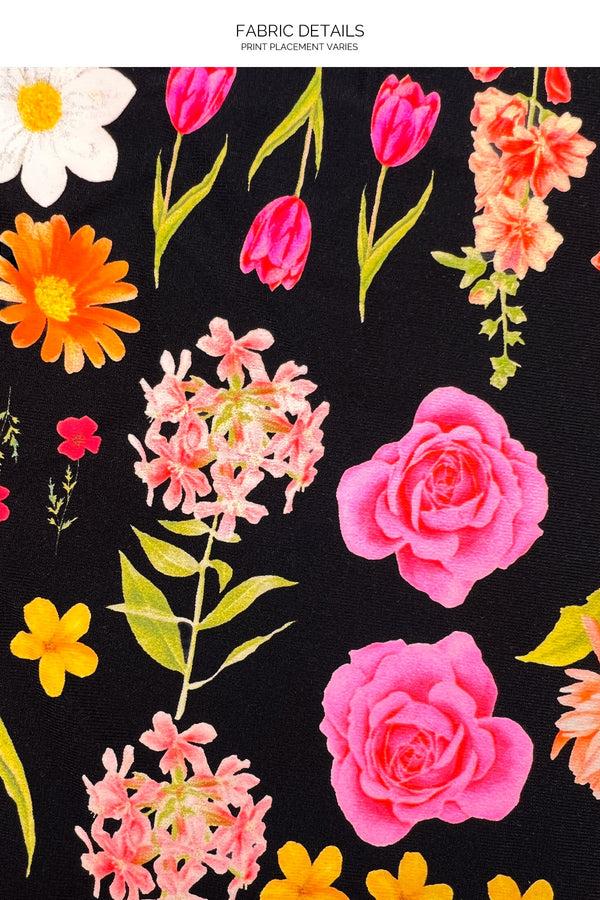 Luli Fama LULI'S SECRET GARDEN - Ruffle Deep V Wrap Triangle Top & Ruffle Sarong – Luli Fama