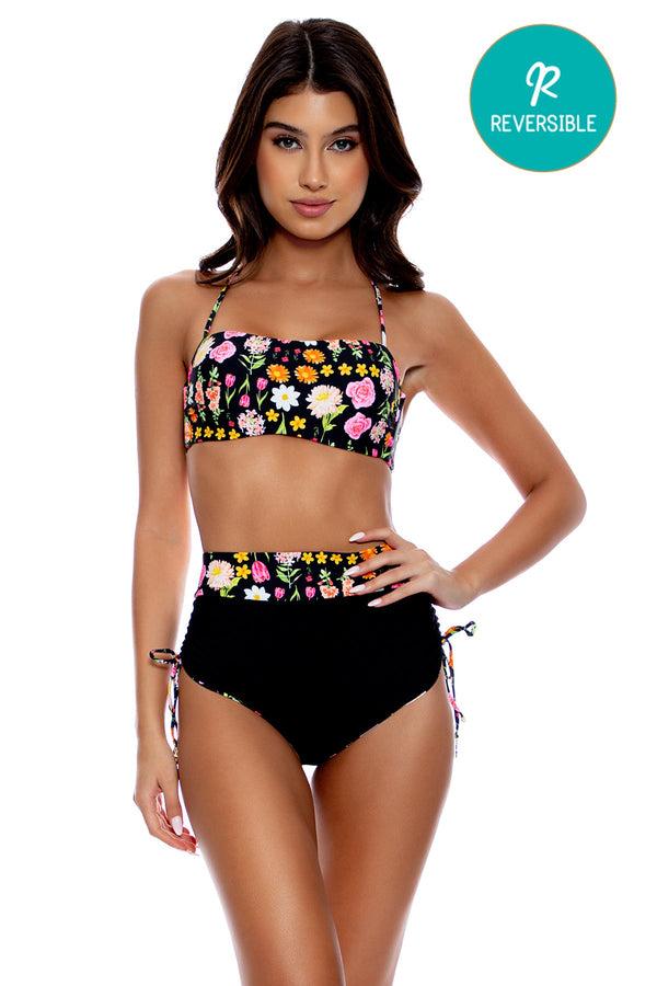 Luli Fama LULI'S SECRET GARDEN - Square Neck Underwire Top & Banded Drawstring S – Luli Fama