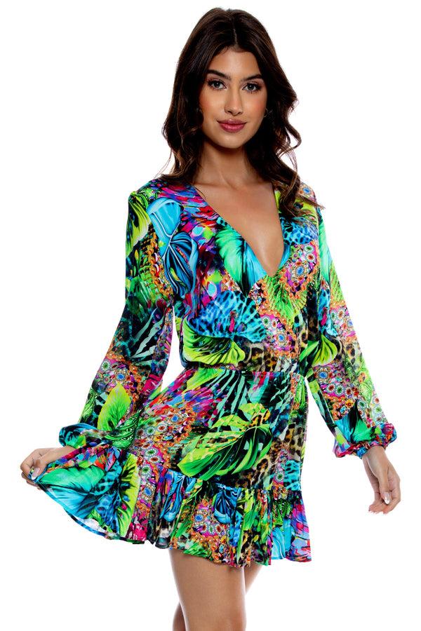 Luli Fama LULI'S SELVA - Short Dress • Multicolor – Luli Fama