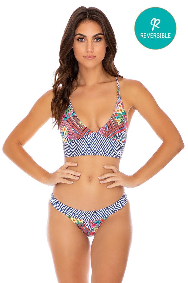 luli fama Luli Tribe - Cross Back Bustier Top & Banded Bottom – Luli Fama